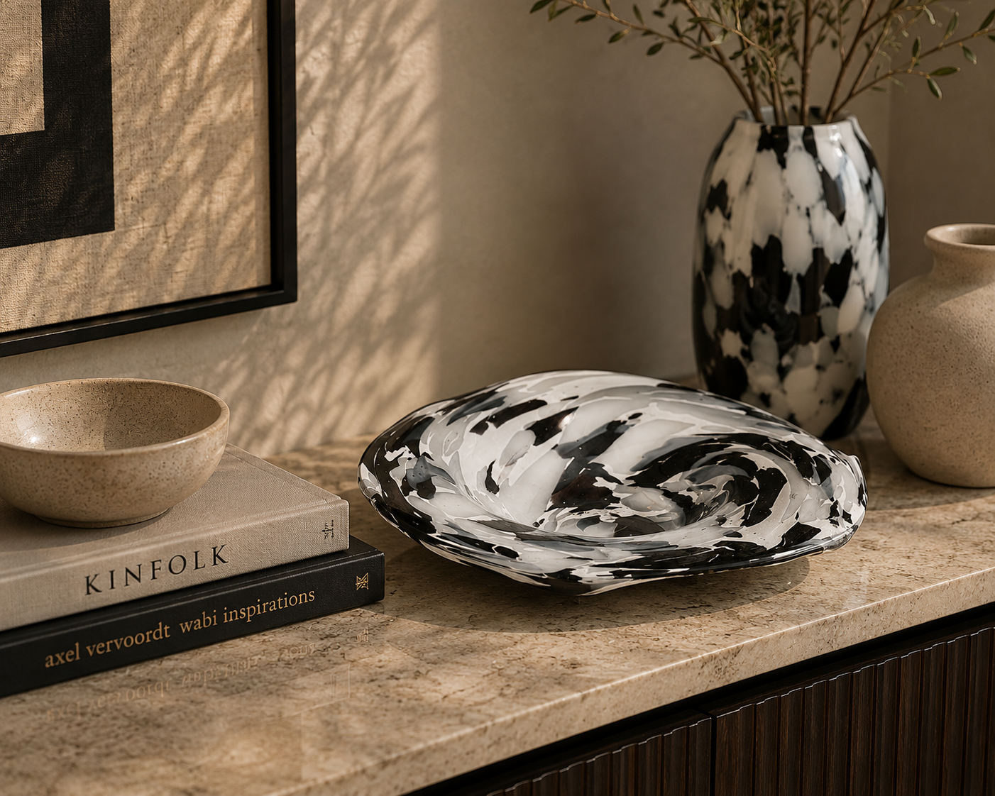 Black and White Plate
