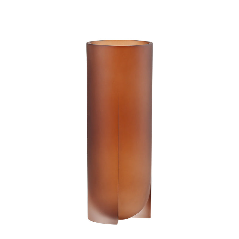 Transparent Resin Vase - Brown