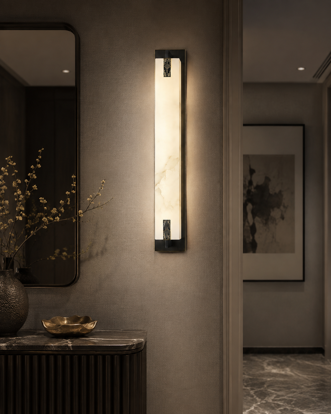 Amethyst Wall Light