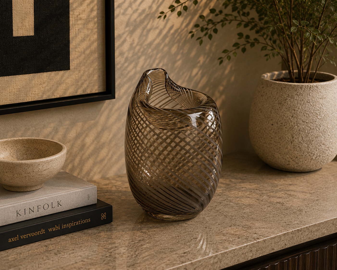 Stripe Brown Bottle B