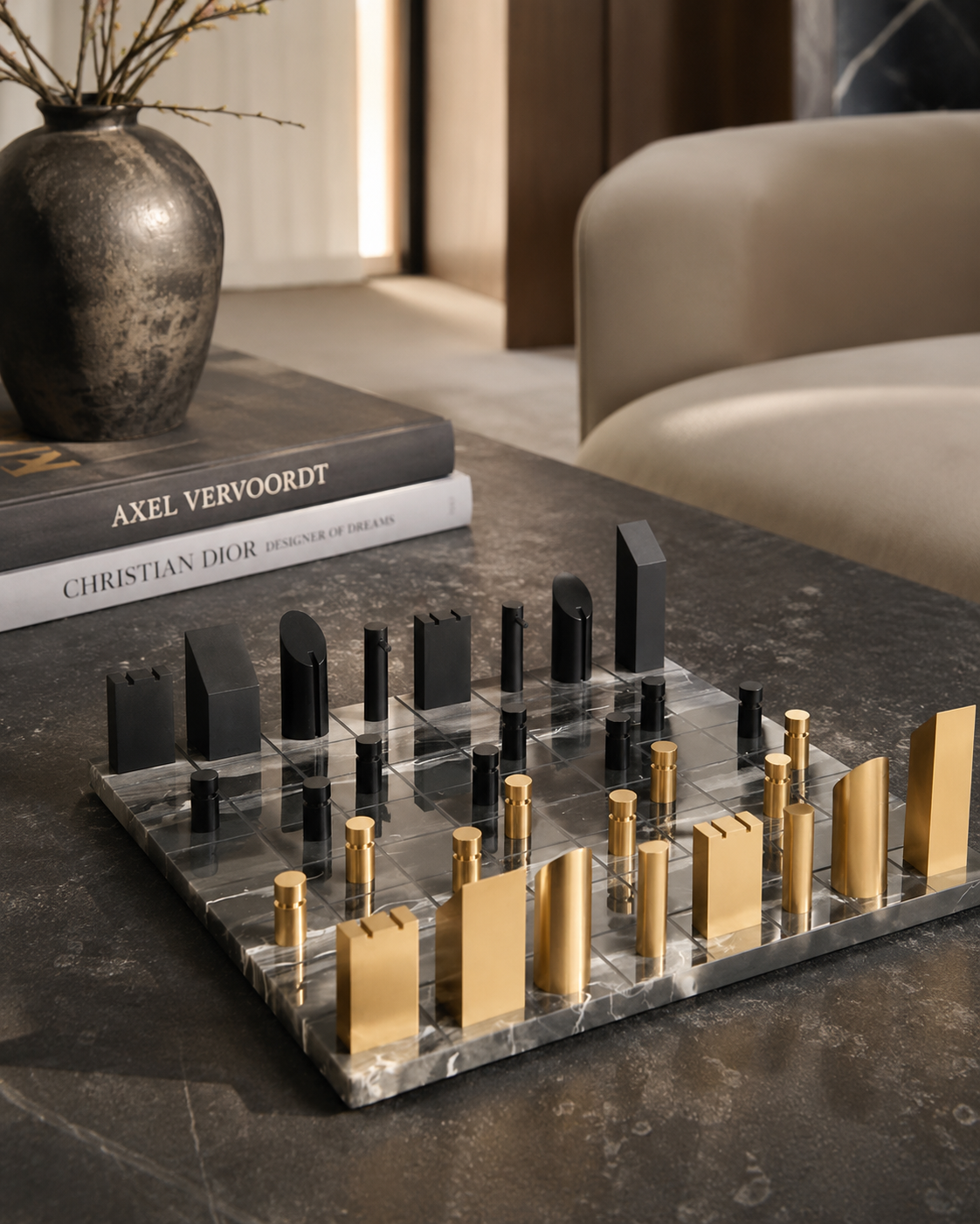 Marble Chess Decoration
