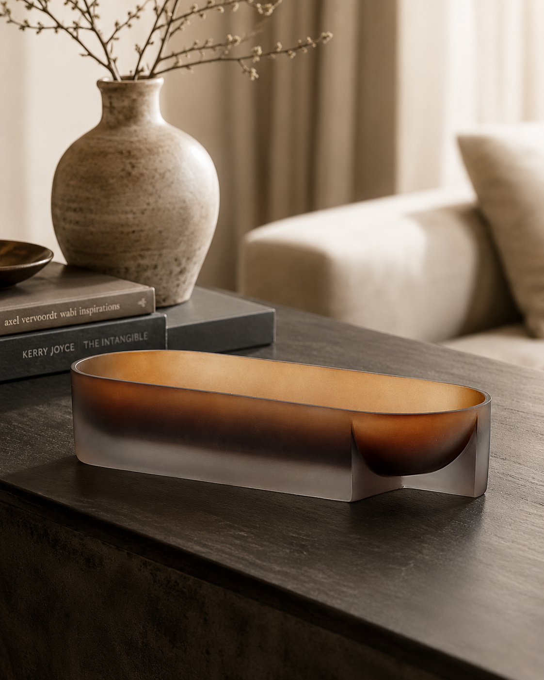 Transparent Resin Plate - Brown