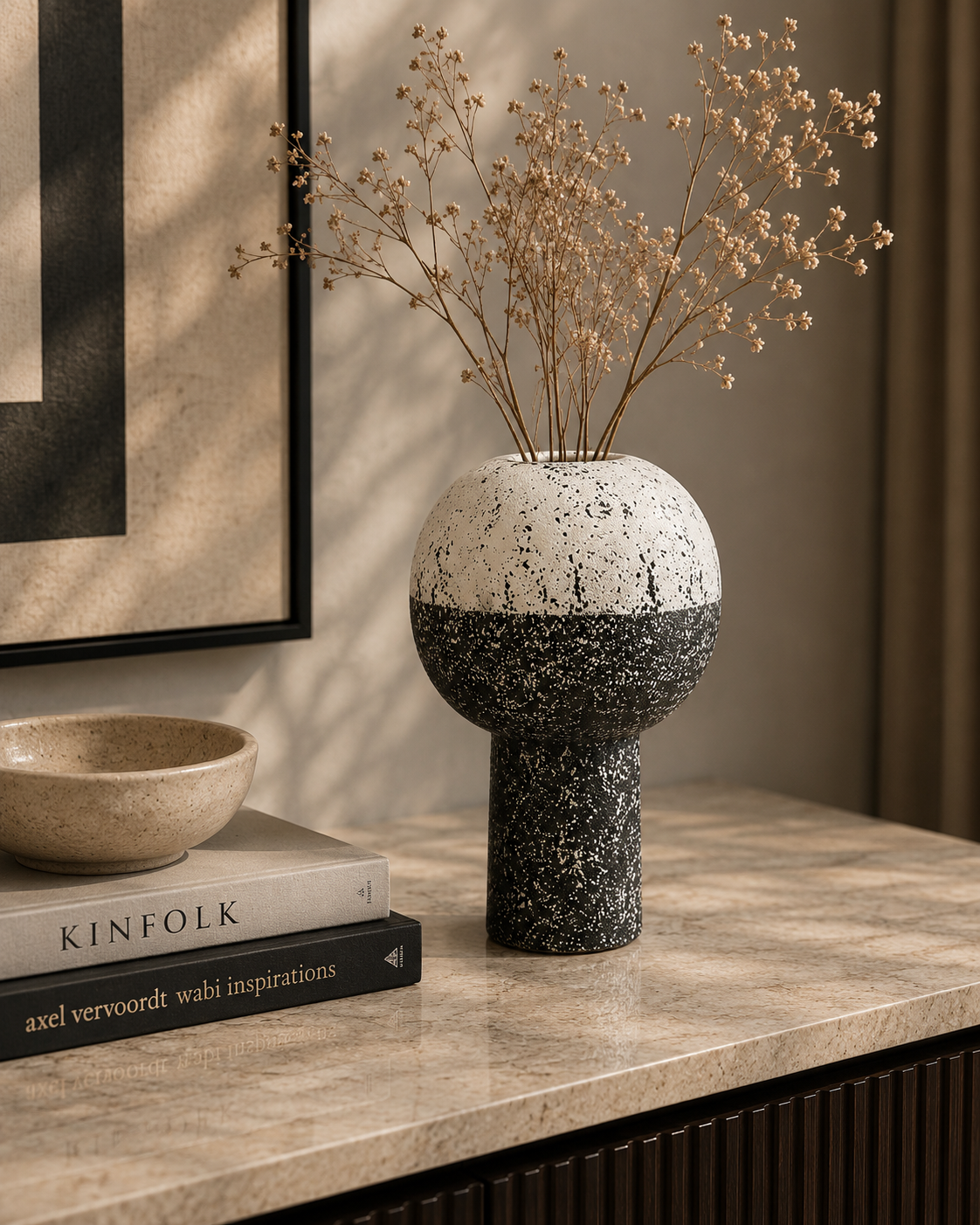 Black and White Vase
