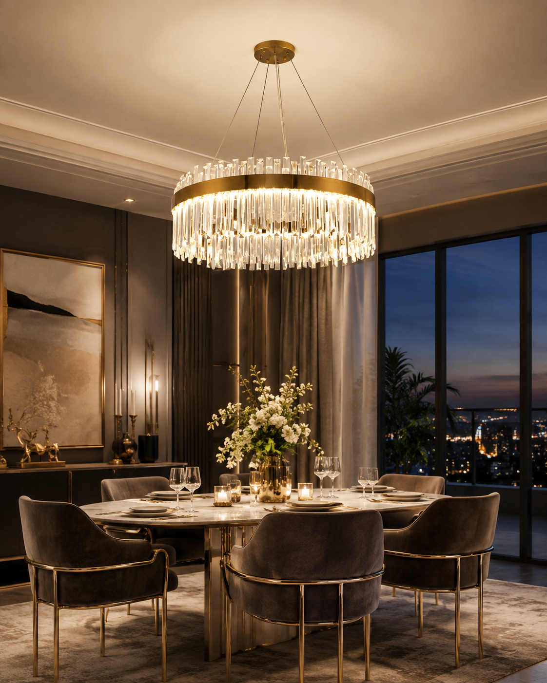 Ember Crystal Chandelier