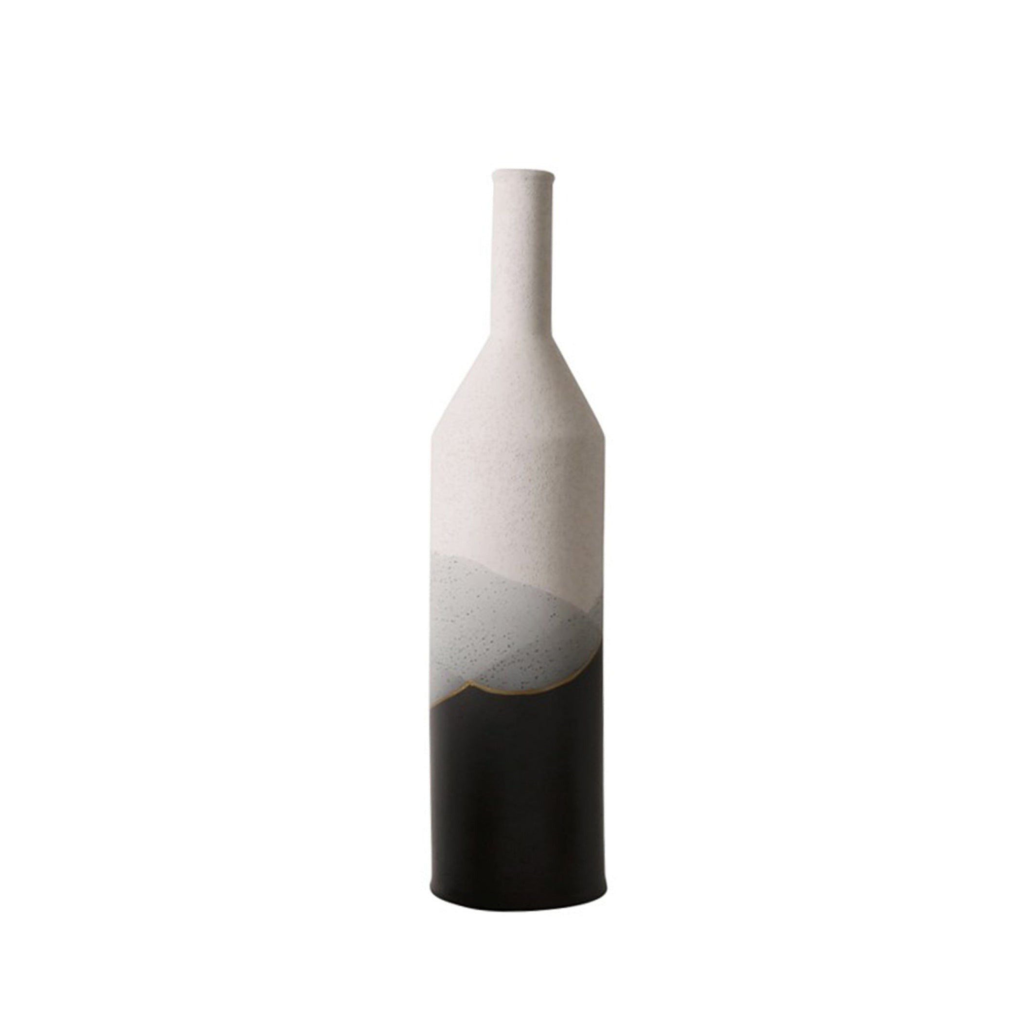 Black Bottle Shaped Vase