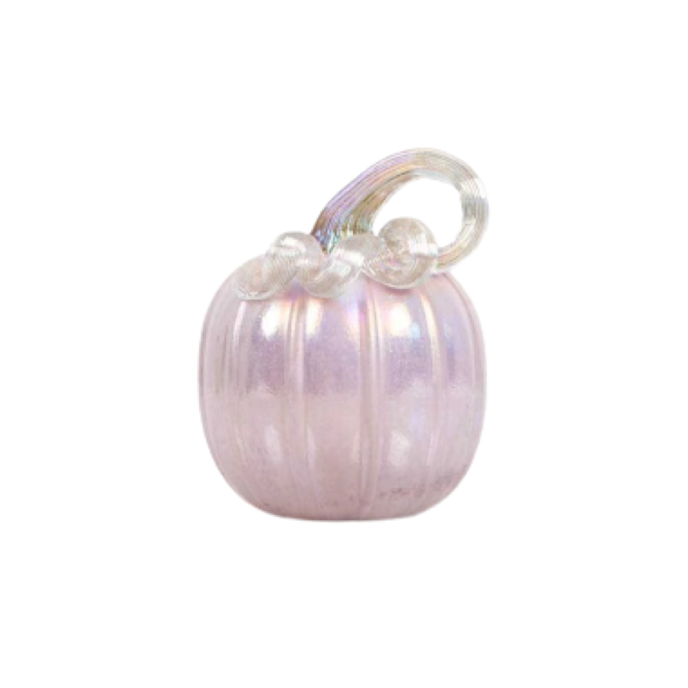 Pumpkin Glass Decor